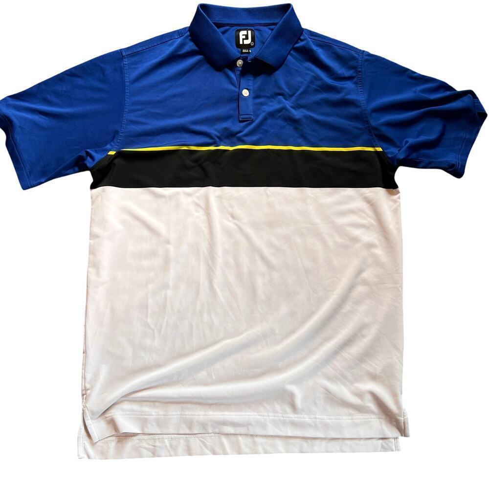 FootJoy Color Theory LIsle Knit Collar Men's Polo.  Size Large